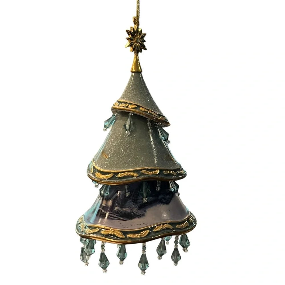 Thomas‎ Kinkade Christmas Ornament 3 Trees Collection Heirloom Classics Bradford